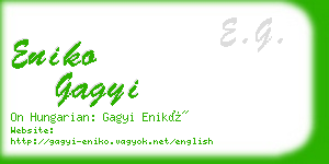 eniko gagyi business card